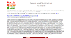 Desktop Screenshot of gpbl.com