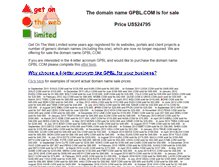 Tablet Screenshot of gpbl.com